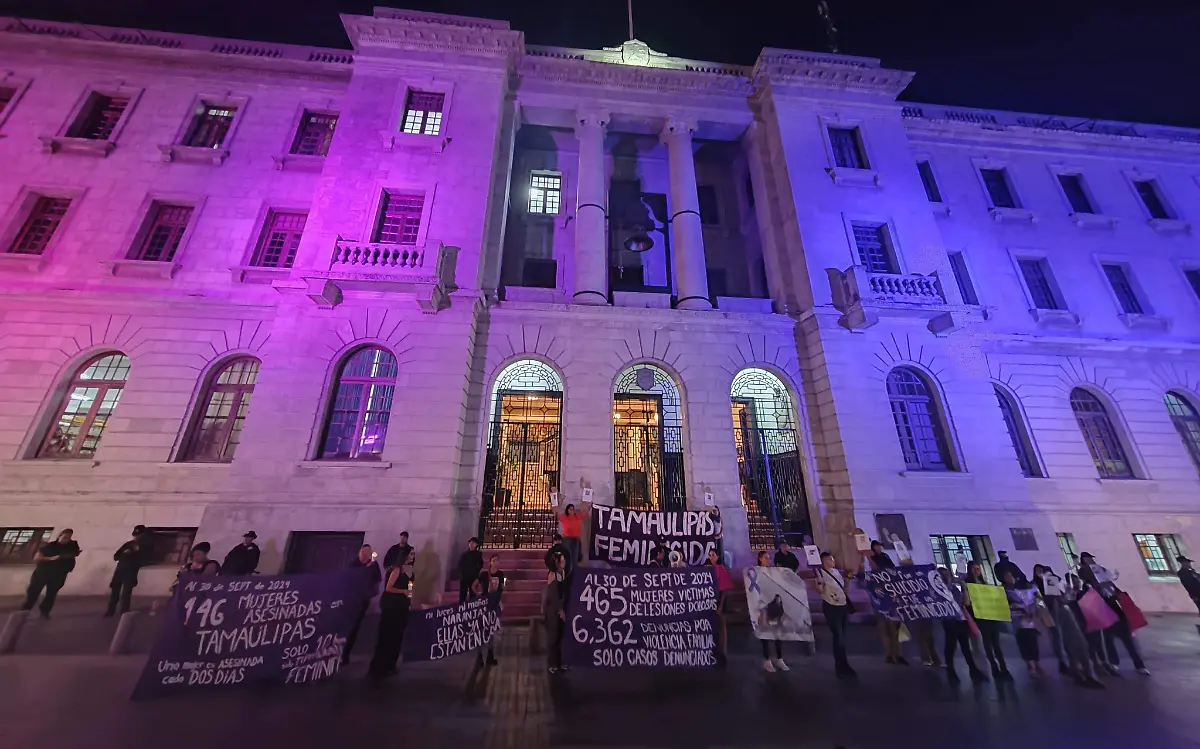 En Tampico las colectivas feministas se sumaron al movimiento N25 y salieron a marchar José Luis Tapia (4)